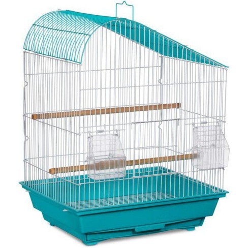 Prevue Pet Products Palm Beach Teardrop Roof Bird Cage - Aqua & White 