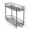LOVMOR Pull Out Cabinet Organizer and Storage (7" W x 21" D) 2-Tier Pull Out Shelf Storage for Kitchen Base Cabinet Black - 3 of 4