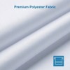 White waterproof shower liner, soft fabric with weighted stones, 120g heavy duty, 72x72 inches. - 2 of 4