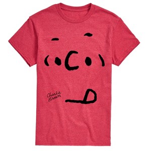 Men's - Peanuts - Charlie Face Short Sleeve Graphic T-Shirt - 1 of 4