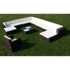 vidaXL Patio Furniture Set Set of 12 Brown Powder-coated steel Large - 3 of 4