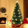 Resenkos 6-Ft Pre-Lit Artificial Christmas Tree with Decorative Star Topper - Green - 4 of 4