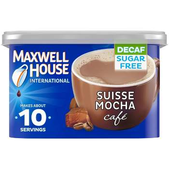 Maxwell House International Suisse Mocha Café Beverage Mix - Decaf Medium Roast - Sugar Free - 4oz