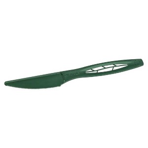 Inno-Pak 6.5" Compostable Knife Bulk Pack Green - Case of 1000 - 1 of 2
