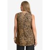 Jessica London Women's Plus Size Stretch Knit Tunic Tank - 3 of 4