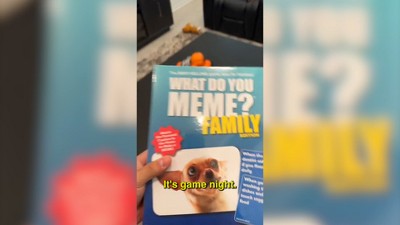 What Do You Meme? Family Edition Game: Creative Thinking Card Party for 3+ Players, 2 of 14, play video