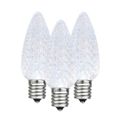 Novelty Lights C9 LED Faceted Christmas Replacement Bulbs Dimmable