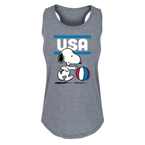 Women's - Peanuts - USA Basketball Graphic Racerback Tank - 1 of 4
