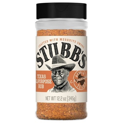 Stubb's Texas All Purpose Rub, 12.2 oz Bottle (Pack of 4)