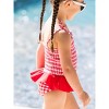 RuffleButts Girls UPF50+ Peplum Smocked Bodice One Piece - 4 of 4