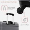 FATMOON Set of 3 Luggage ABS,Hardshell Hardside Lightweight Durable Suitcase sets,Spinner Wheels Suitcase with TSA Lock 20''24''28'' - 4 of 4