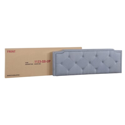 Headboard unit with packaging box showing model number
