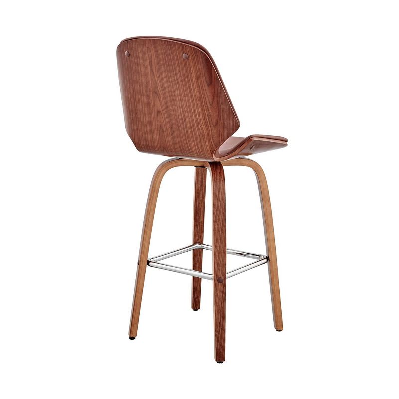 26" Arabela Counter Height Barstool with Leather Seat - Armen Living, 5 of 13