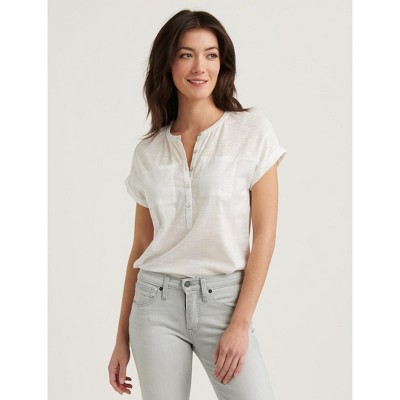 Lucky brand short sleeve hot sale tops