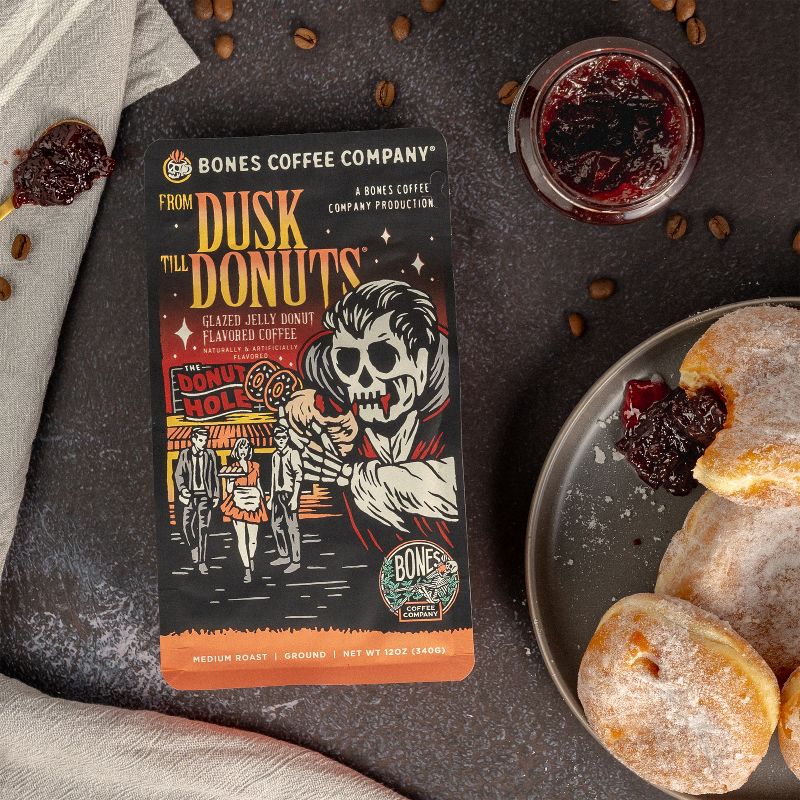 Bones Coffee Company From Dusk Till Donuts 12 oz Ground), 3 of 4