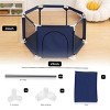 GOTGELIF 50"x50" 6-Panel Baby Playpen Spacious & Secure Foldable Playard - image 3 of 4