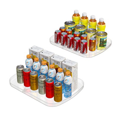 YIGII Lazy Susan Turntable Organizer for Refrigerator 360° Refrigerator Organizers and Storage Lazy Susan Organizer for Fridge, Cabinet, and Pantry