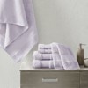 SEVOBAL Bath Towel and Washcloth Sets Premium Turkish Cotton Plush Soft Absorbent Towels for Bathroom, Lavender, 14.96"*10.63"*9" - 4 of 4