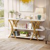 Tribesigns 70.8 Inch Console Table, Long Sofa Table Entry Table with 3 Tier Storage Shelves for Entryway Hallway Living Room - 4 of 4