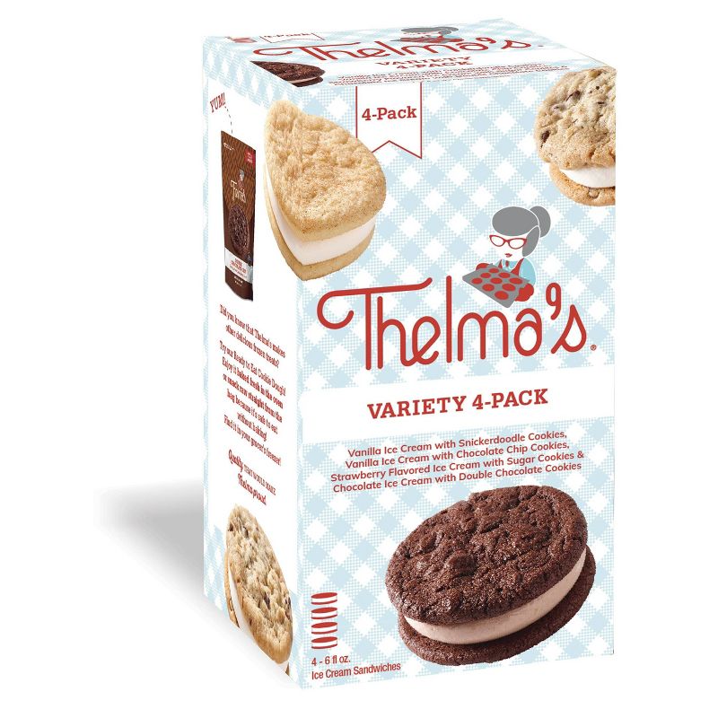 Thelma&#39;s Ice Cream Sandwich Variety Pack - 4ct/22oz, 1 of 6