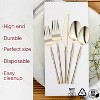 Smarty Had A Party Shiny Gold Moderno Plastic Cutlery Set - For 40 Guests - 2 of 4