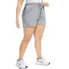 Women's Plus Size Athletic Shorts High Waist Workout Running Lounge Casual Yoga Shorts with Pockets - 2 of 4