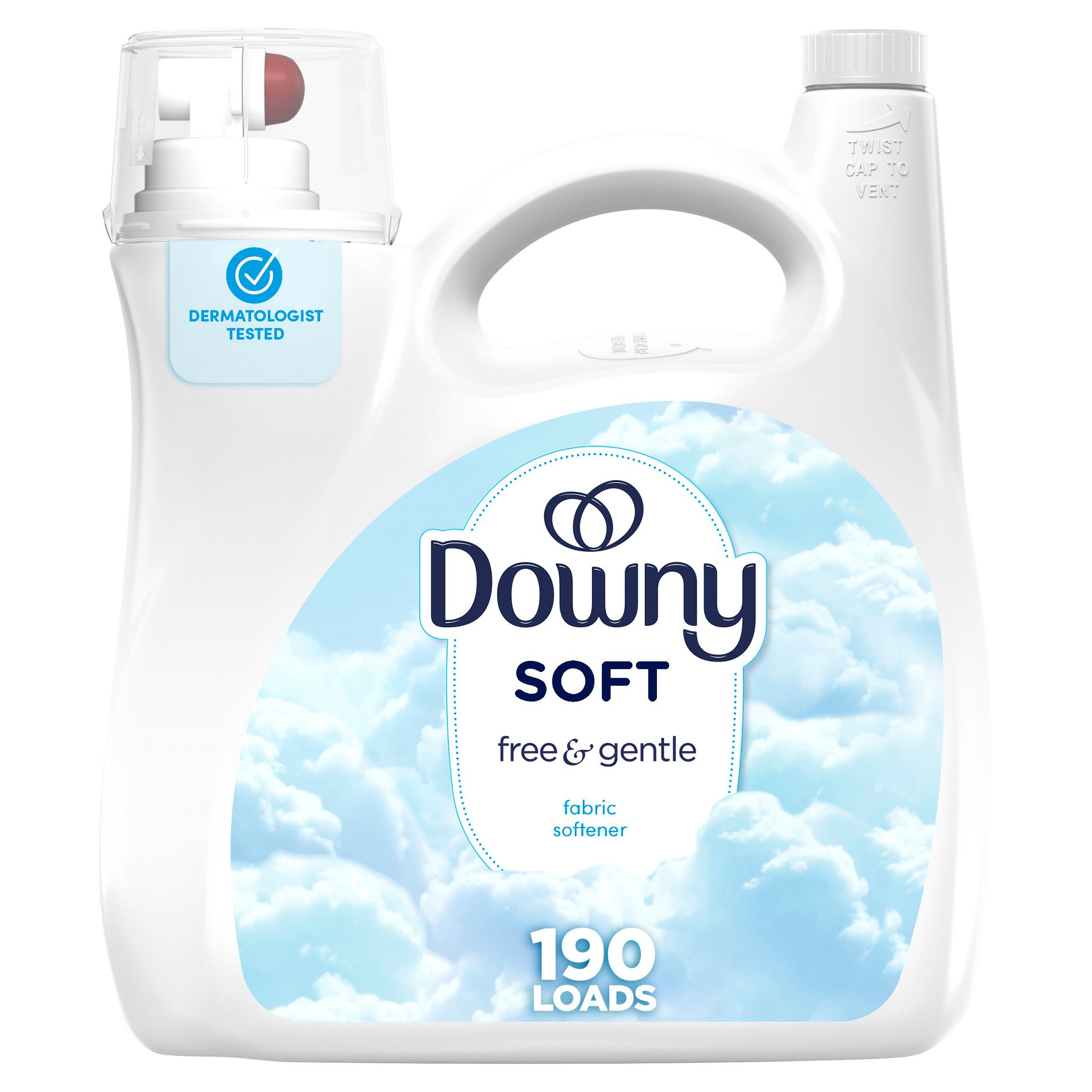 Downy Free & Gentle HE Compatible Ultra Liquid Fabric Softener - 140 fl oz