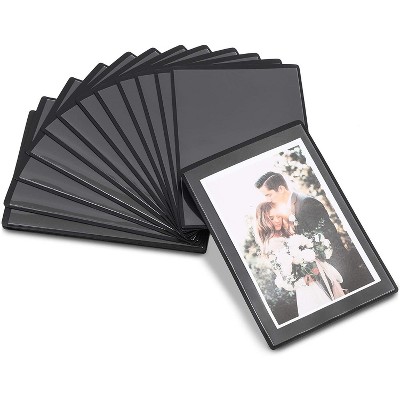 Juvale 15-Pack Magnetic Picture Frames 4x6 Photo Frames with Clear Pocket for Fridge Refrigerator Black