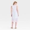 Eyelet Midi Maternity Dress - Isabel Maternity by Ingrid & Isabel™ White - 2 of 3