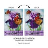 Evergreen Iris Butterflies Garden Burlap Flag 12.5 x 18 Inches Indoor Outdoor Decor - 4 of 4