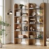 Tribesigns 5-Tier Bookshelf, 70.87-Inch Tall Double Wide Bookcase with Open Shelves, Floor Standing Book Shelf for Home Office, Living Room - 2 of 4