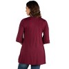 Maternity Open Front Elbow Length Sleeve Cardigan - 24seven Comfort Apparel™ - 3 of 3