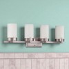Sunset Lighting 4-Light Vanity Fixture Contemporary , in Satin Nickel Finish - 2 of 3