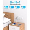 Itopfox Multi Plug Wall Outlet Extender with 4 Outlets & 4 USB Ports (2 USB-C), Cruise Approved Power Strip, Travel Essentials - 2 of 4