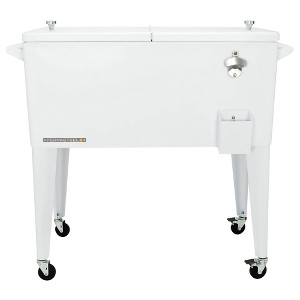 80qt Portable Rolling Patio Cooler - Permasteel
 - 1 of 4