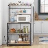 Yaheetech 63″ H Kitchen Baker’s Racks with 2 AC Outlets, 4-Tier Microwave Oven Stand - 2 of 4