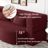 78" Teddy Fabric Floor Sofa Bed with 2 Pillows & Plush Foam Mattress - 3 of 4