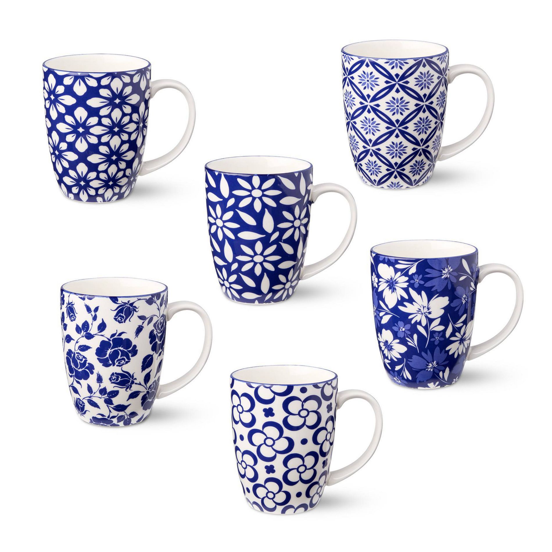 Certified International (Set of 6) 13oz Mugs Madison
