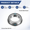 Unique Bargains Chrome Steel Durable Multipurpose Use Flanged Ball Bearing - 2 of 4