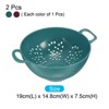 Unique Bargains Kitchen Plastic Rice Washing Drainer Basket Colander with Double Handles - 2 of 4