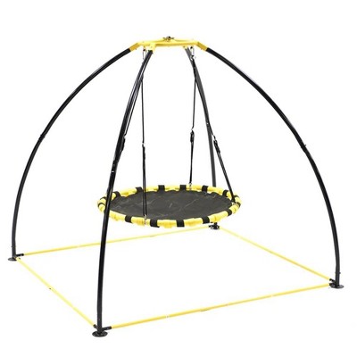 JumpKing Backyard Outdoor Metal 360 Degree UFO Swing & Stand for 1 or More Kids 