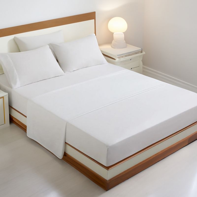 Sleepgram Viscose from Bamboo Bed Sheet Set w/2 Pillowcases, 4 of 7