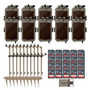 Stealth Cam Mounting Post for Camera& Solar Pak with Solar Battery Pack 32GB Memory Cards and Card Reader (10 Pack) - 1 of 4