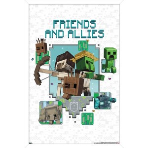 Trends International Minecraft: Legends - Friends and Allies Framed Wall Poster Prints - 1 of 4
