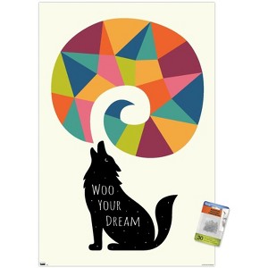 Trends International Andy Westface - Wolf Woo Your Dream Unframed Wall Poster Prints - 1 of 4