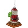 Northlight Smore "I Believe In Santa" Glass Christmas Ornament - 3.5" - Red - 3 of 4