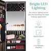 Best Choice Products Hanging Mirror Jewelry Armoire, Door or Wall Mounted Cabinet w/ LED Lights, Lock - 3 of 4