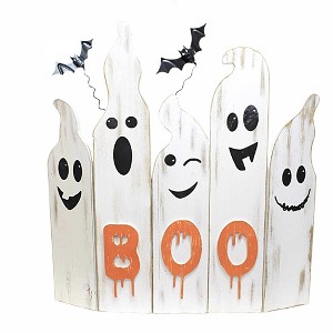 24.75 In Ghost Gang Screen Decor Folding Boo Decorative Holiday Scene Props - 1 of 4