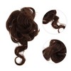 Unique Bargains Women's Nature Long Hair Wig Hair Clip 9.84 inch Brown 1 Pc - 4 of 4