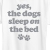 Women's - Instant Message - Dogs Sleep On The Bed Short Sleeve Graphic T-Shirt - 2 of 4